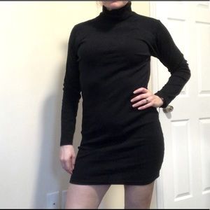 American Apparel black turtleneck dress